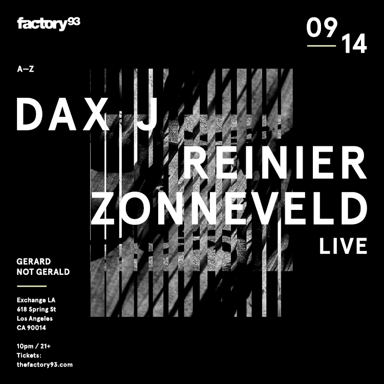 Dax J & Reinier Zonneveld (Live)