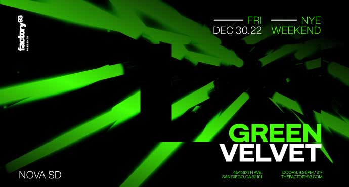 Green Velvet: NYE Weekend